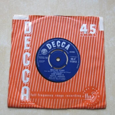 ERIC SYKES & HATTIE JACQUES Bedtime Story / Doctor Kildare UK 7" Decca 1962 Ex - Image 1 of 2