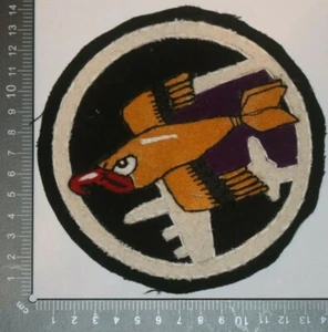 PARCHE DE COPIA DE LA FUERZA AÉREA DE ESTADOS UNIDOS SEGUNDA GUERRA MUNDIAL 91O GRUPO DE BOMBAS INSIGNIA SQN FIELTRO SOBRE FIELTRO - Imagen 1 de 1