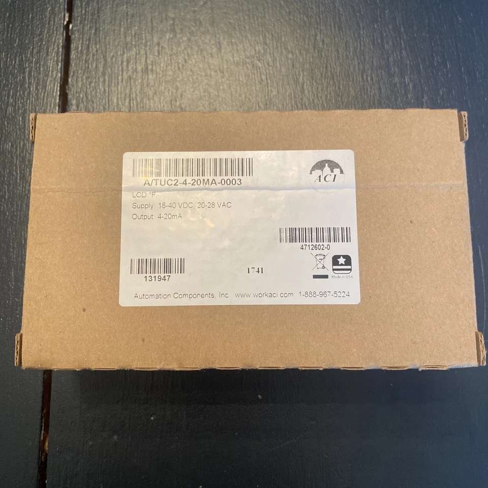 ACI A/TUC2-4-20MA-0003, 4-20ma Output, Setpoint, W/override, LCD - Image 1 of 1