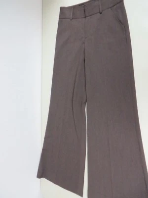  NWT  FABRIZIO GIANNI 'stretch for high comfort'  wide leg dress d.brown pants 8 - Image 1 of 4