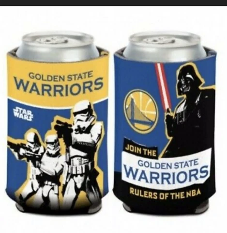 Golden State Warriors Star Wars Coozie Can Cooler Storm Troopers Darth Vader Cover