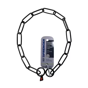 Sprenger Collar Chain Type Long Links Stainless Steel Black 3.0 Mm 23 In - Picture 1 of 1