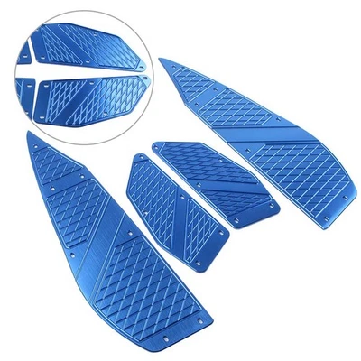 Footrest Foot Pedals Pads Plate Fit YAMAHA XMAX300 2017-18/XMAX250 2011-16 Blue - Image 1 of 4