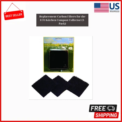 Exaco |ECO 2500| Replacement Carbon Filters for the ECO Kitchen Compost, 3 Pack - Image 1 of 2