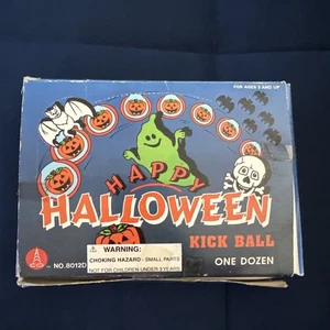 Vintage Happy Halloween Kick Ball Toy With Original Box Rare - Picture 1 of 3