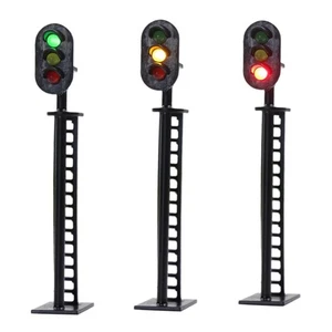 Train Model Lamp Railway Yellow Traffic Lights Signals Railroad Model - Picture 1 of 7