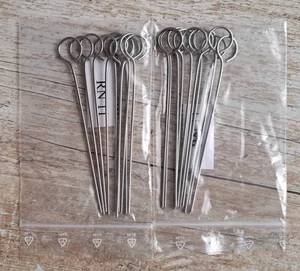 👉 20 x Rouladennadeln aus Edelstahl - 11 cm lange Fleischspieße - NEU / OVP 👈 - Bild 1 von 1