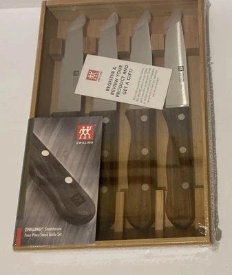 Conjunto de facas para churrascaria ZWILLING 4 peças com estojo de armazenamento 39134-000 - Imagem 1 de 4