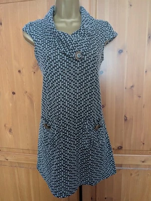 Izabel London Tunic Top / Dress Size 8. cowl neck.  cap sleeve. textured knit  - Image 1 of 4