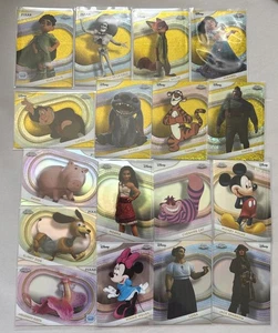 2025 Disney Topps Chrome Lot 17 Cards 8 Yellow Diamond Refractors And 9 Normal - Picture 1 of 5