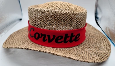 Novo com etiquetas - Nunca usado! Autêntico chapéu de jogador Peter Grimm golfista com faixa de chapéu CORVETTE - Imagem 1 de 4