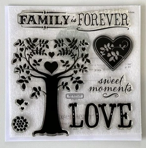 Close To My Heart (CTMH) Family is Forever Acrylic Stamp Set - Picture 1 of 3