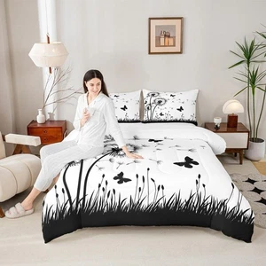 Homewish Dandelion Comforter Set Queen Size,Rustic Natural Bedding Set 3pcs f... - Picture 1 of 7