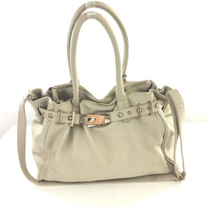 Street Level Beige Cream Tan Crossbody Hobo Satchel Large Bag Shoulder Purse - Picture 1 of 12