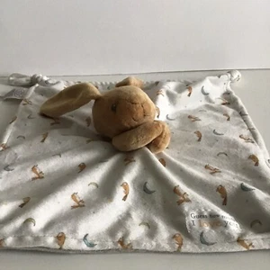 Guess How Much I Love You Nutbrown Moon Star Bunny Rabbit Lovey Security Blanket - Picture 1 of 5