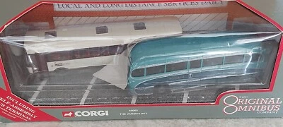 Juego de autobuses gemelos Corgi 45002 The Varsity AEC Reliance/Burlingham Seagull 1/76 Foto 1 de 4