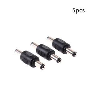 5x DC Coupler Male to Male M/M 5.5mm x 2.1mm Barrel Jack Power Connector P_I4 - Picture 1 of 8