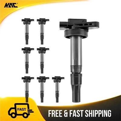 Ignition Coils Pack of 8 For Jaguar Super Vanden Plas XJ8 XJR 4.2L 2005-2009 - Image 1 of 4