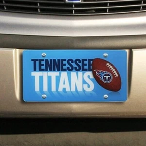 Tennessee Titans Premium Laser Tag License Plate, Mirrored Acrylic, Printed,... - Picture 1 of 1
