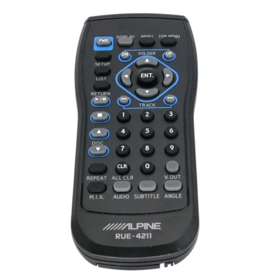 Alpine Rue-4211 Car Radio Stereo Remote Control Ir Controller Dha-S690 - Image 1 of 3