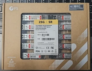 FS SFP-10/25GSR-85 ME 25G SFP28 850NM 100M Transceiver Module - Picture 1 of 1