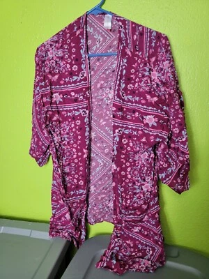 Top kimono de cachemira para mujer multicolor sin límites pequeño Foto 1 de 4