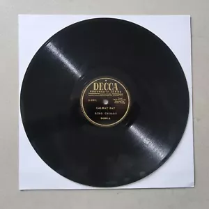 BING CROSBY GALWAY BAY/MY GIRL'S AN IRISH GIRL DECCA RECORDS 78 F-56 - Picture 1 of 2