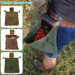 Leather Waxed Canvas Pouch Garden Tools Bag Tote Garden Tools Bag New UK/