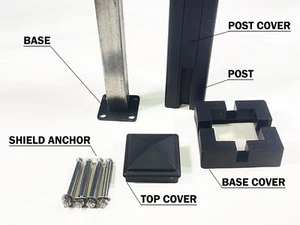 Composite Fence Panels Fencing Boards & Aluminium Post U Channel Fixings - Picture 1 of 18
