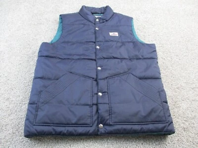 VINTAGE Penfield Puffer Vest Large Blue Snap Up Quilted Adult Mens L EUC - Image 1 of 4