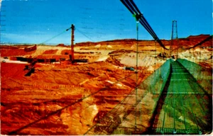 Cartolina Postata 1983 Il Progetto Glen Canyon Sopra Il Fiume Colorado Arizona - Foto 1 di 2
