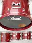 VERY NICE PEARL ELX 10, 12, 14, 22" Red Lacquer Drum Shells - 1 OWNER FROM NEW