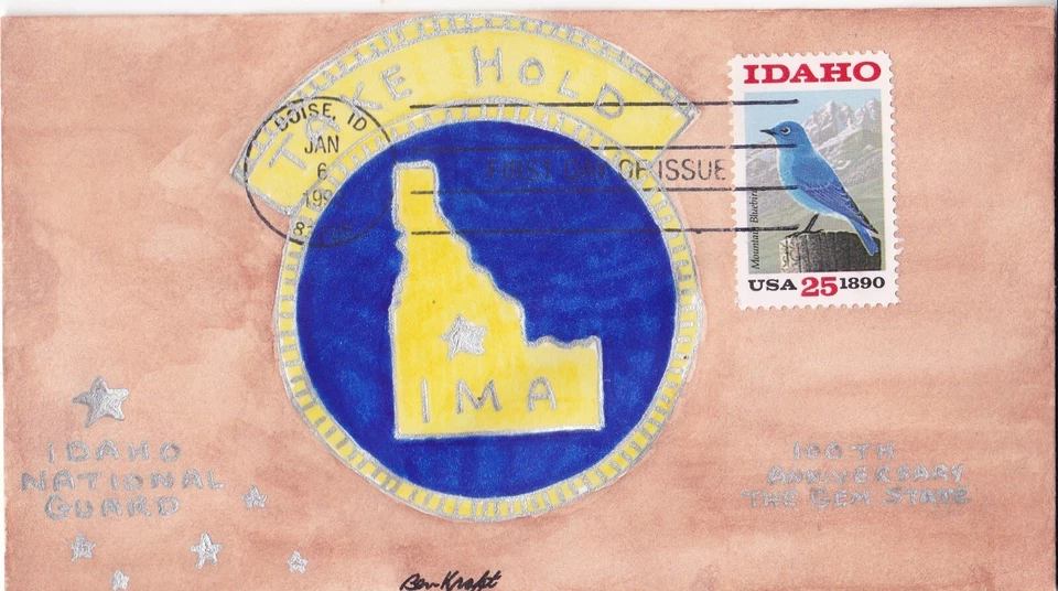 SCOTT 2439 IDAHO BEN KRAFT HAND PAINTED FIRST DAY COVER FDC * OFFERS - Image 1 of 1