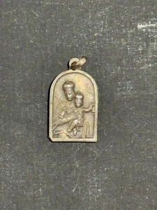 Antique religious medals "JESUS Y VIRGEN DEL CARMEN" Catholic Religion - Picture 1 of 2