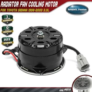 Radiator Fan Cooling Motor for Toyota Sienna 98-03 3.0L Shroud marked T1 or T2 - Picture 1 of 9