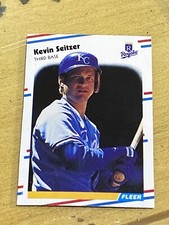 Vtg 1988 Fleer Wax Bottom Card #C-12 KEVIN SEITZER Royals Brewers 3B NrMt/Mt SP