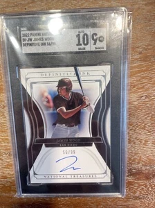 James Wood 2022 National Treasures Rookie Auto Definitive Ink /99 SGC 10 & Bonus - Picture 1 of 8