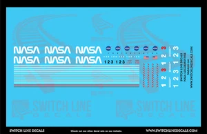 Juego de calcomanías de locomotoras NASA escala N - Imagen 1 de 1