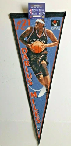 CLEVELAND CAVALIERS DARIUS MILES NBA BASKETBALL VINTAGE PLAYER PENNANT NEW/MINT Cover