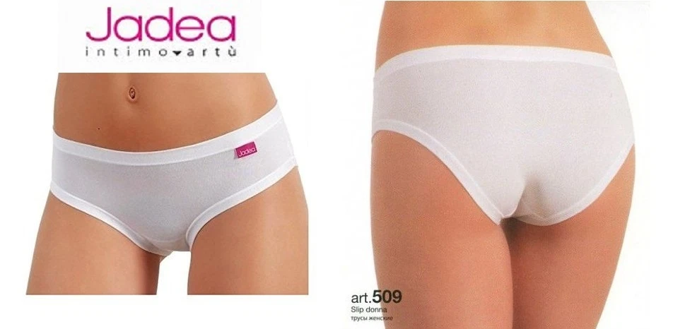 6 PEZZI SLIP MIDI DONNA JADEA ART. 509 COTONE ELASTICIZZATO MODAL BIANCO O NERO