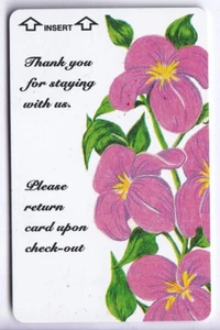 CARTE / CARD  HOTEL CLE KEY .. CANADA VANCOUVER KUSTOM FLEUR FLOWER MAGNETIQUE - Picture 1 of 2