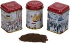New English Teas The Lowry Mini Tea Tin Set of 3 with Loose-Leaf Black English 
