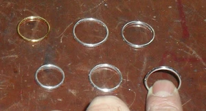 FERMA ANELLO ARGENTO 925 COLORE BIANCO FERMANELLO FEDINA FEDE PER TUTTE LE DITA - Imagen 1 de 2