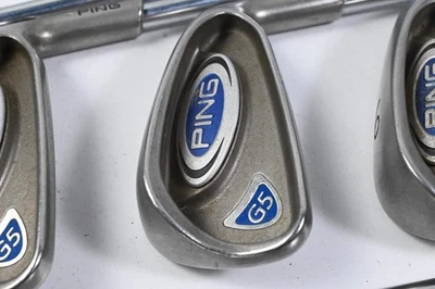 Ping G5 Irons / 3-PW+SW / White Dot / Regular Flex Ping Shafts - Image 1 of 4