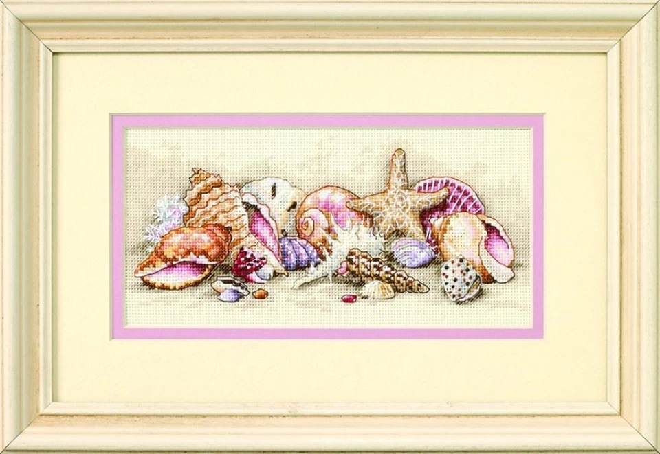Dimensions Gold Petite Counted Cross Stitch Seashell Treasures - Image 1 of 1
