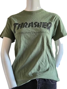 Thrasher T-Shirt Gr.S Olivgrün Unisex Skater Streetwear San Francisco - Bild 1 von 4