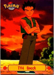 1999 Topps Pokemon TV Animation Edition Series 1 #TV4 Brock Blue Topps Logo - Picture 1 of 2
