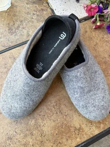 Mahabis Classics Slippers Women 39 8.5 Grey Removable Sole Slip-on Shoes - Picture 1 of 6