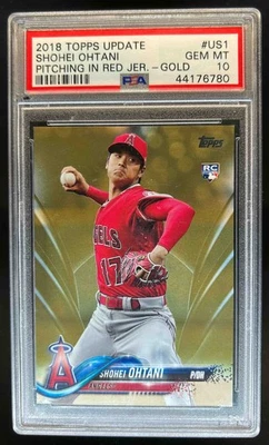 2018 Topps Update Shohei Ohtani RC Gold Rookie #960/2018 Angels PSA 10 - Image 1 of 2