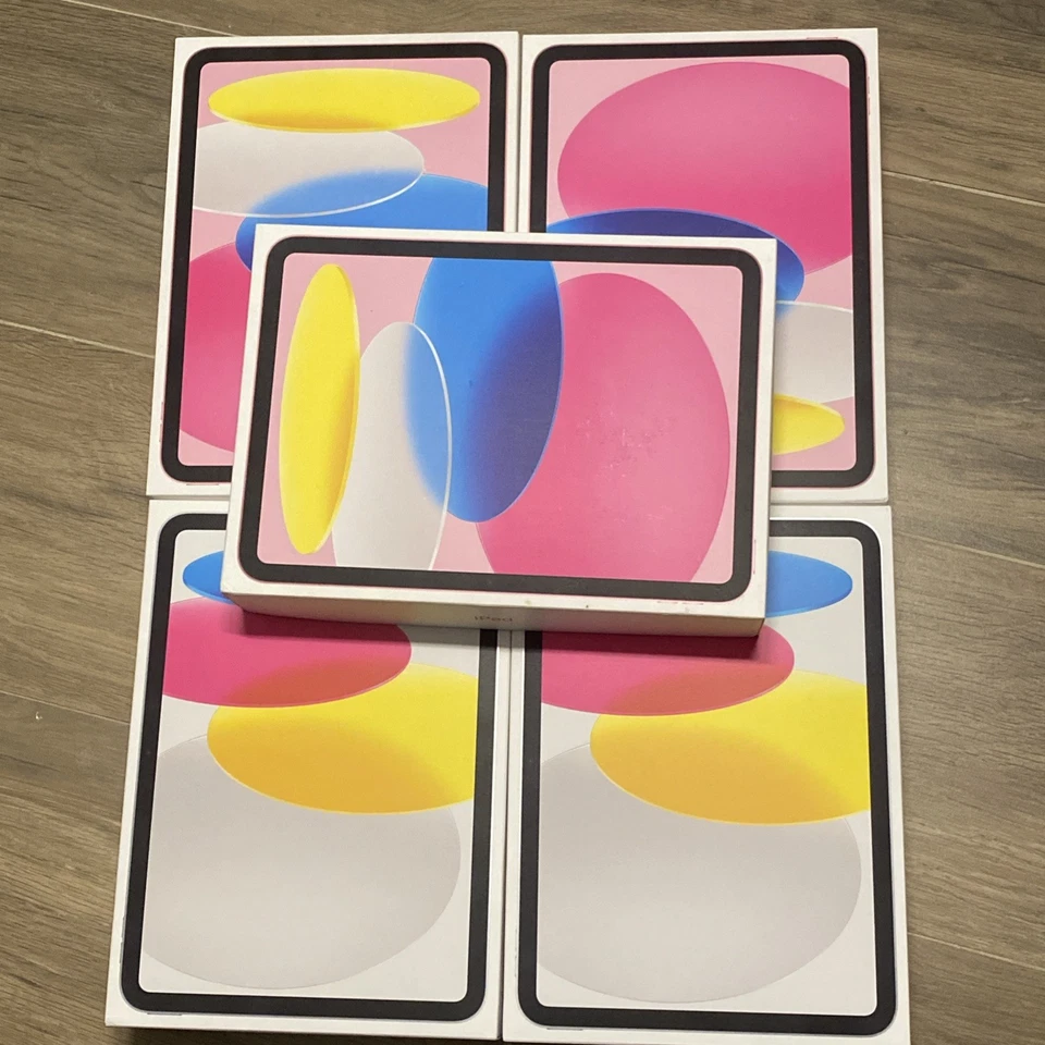 Lot Of 5 Apple iPad 11th Gen. - A16 - 128GB - Pink/Silver - (Wifi) - New Sealed - Image 1 of 1